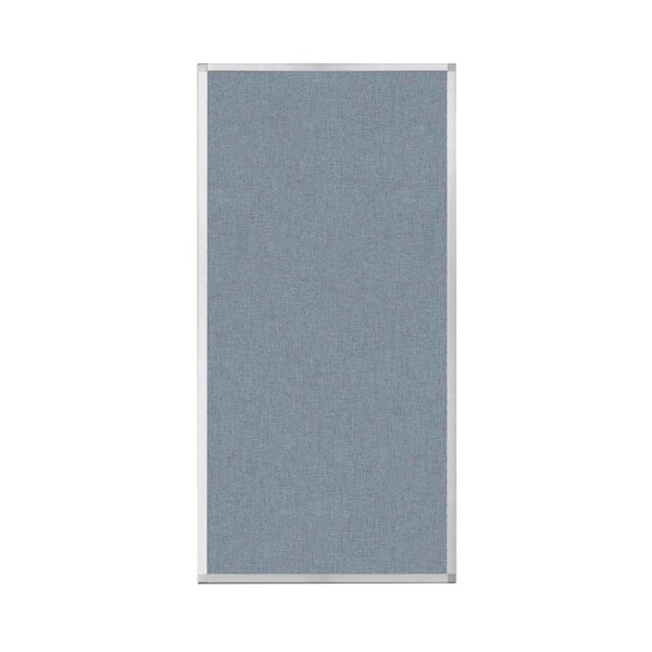 Hush Panel Configurable Cubicle Partition 3' x 6' Powder Blue Fabric